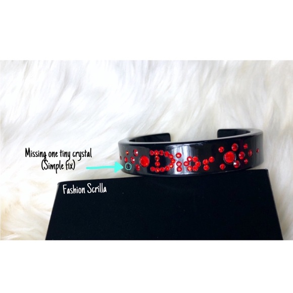 Vintage Dior Y2K Archive Collection Iconic Diamanté Crystal Bangle Bracelet - Picture 4 of 13